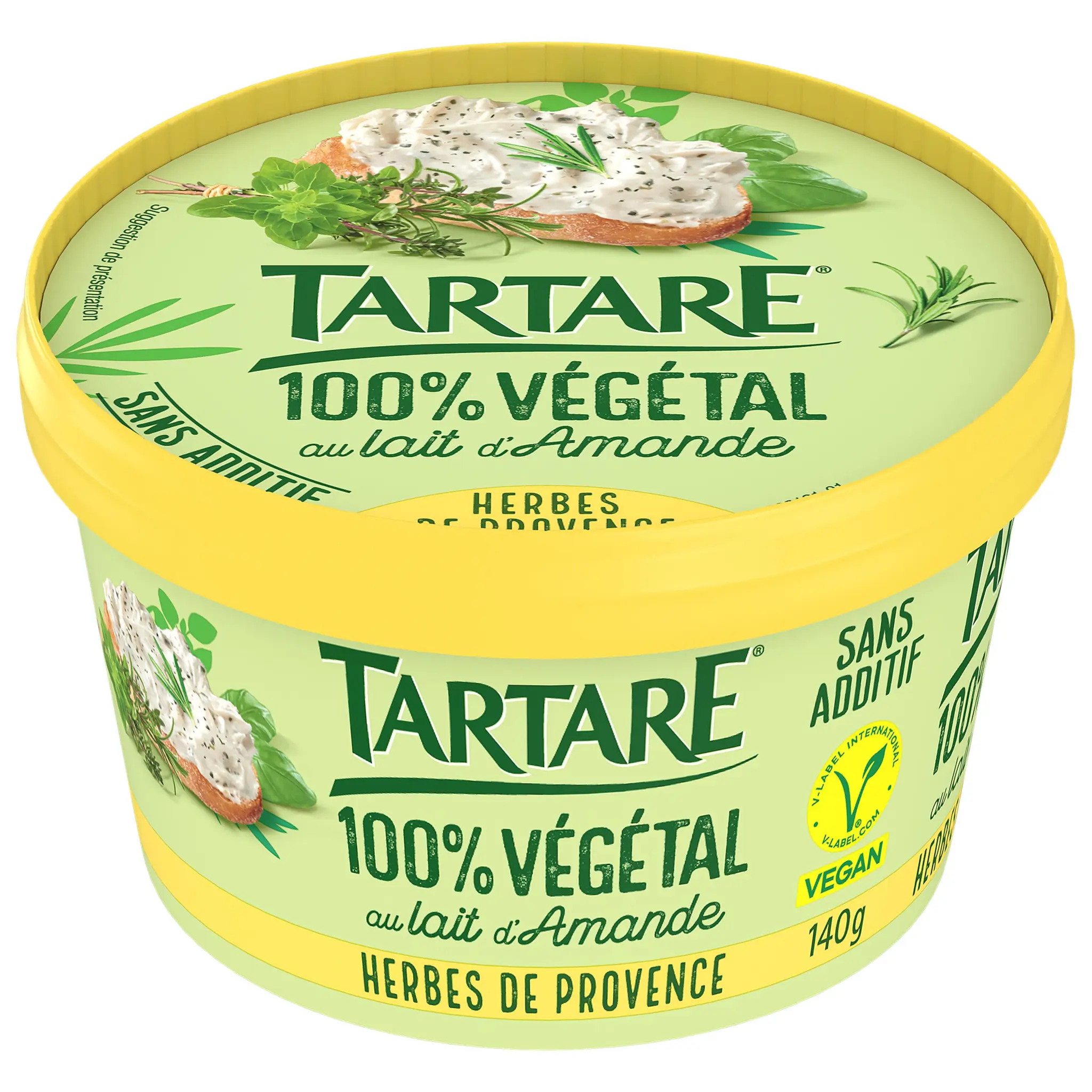 TARTARE Fromage à tartiner au lait d'amande et herbes de Provence