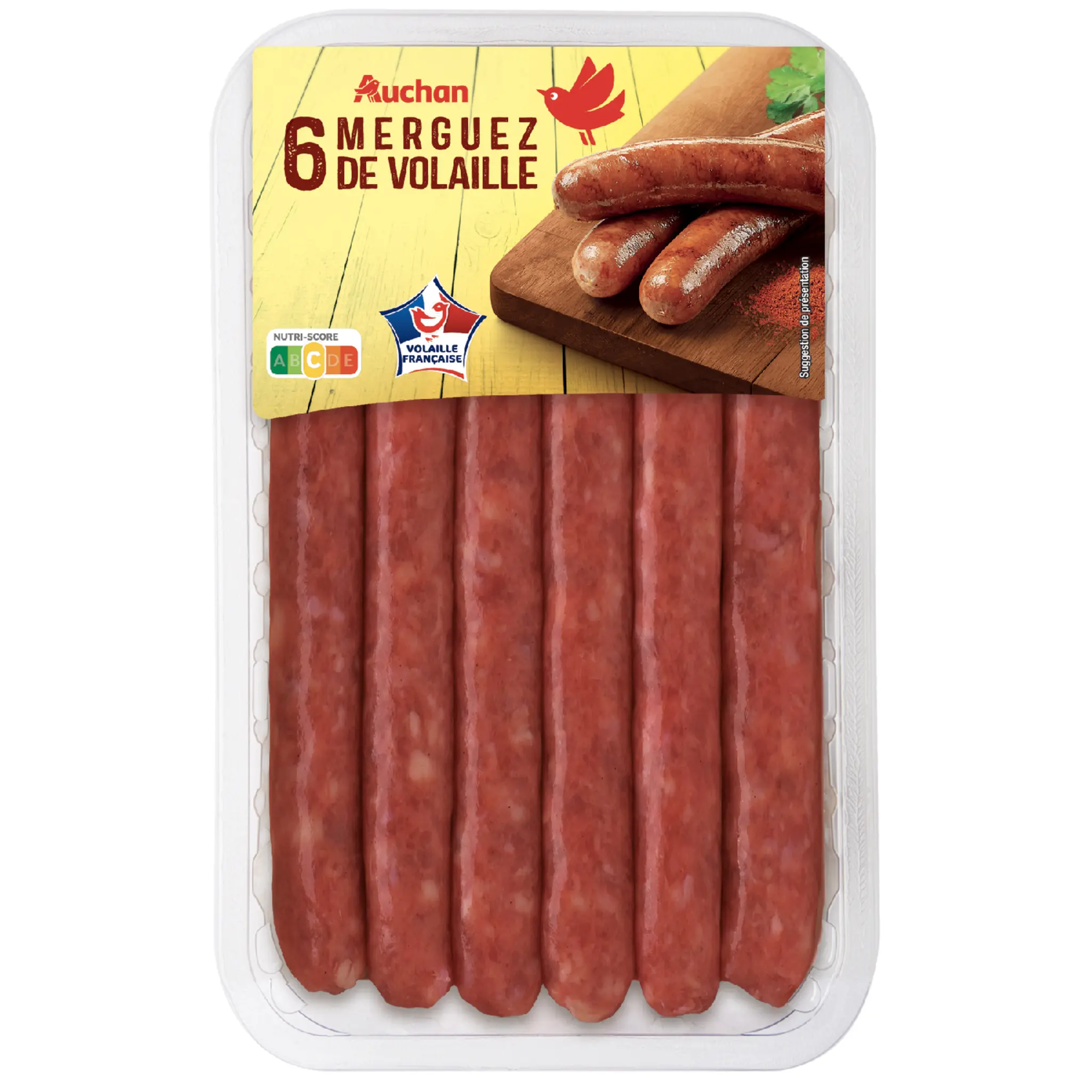 AUCHAN Merguez de volaille