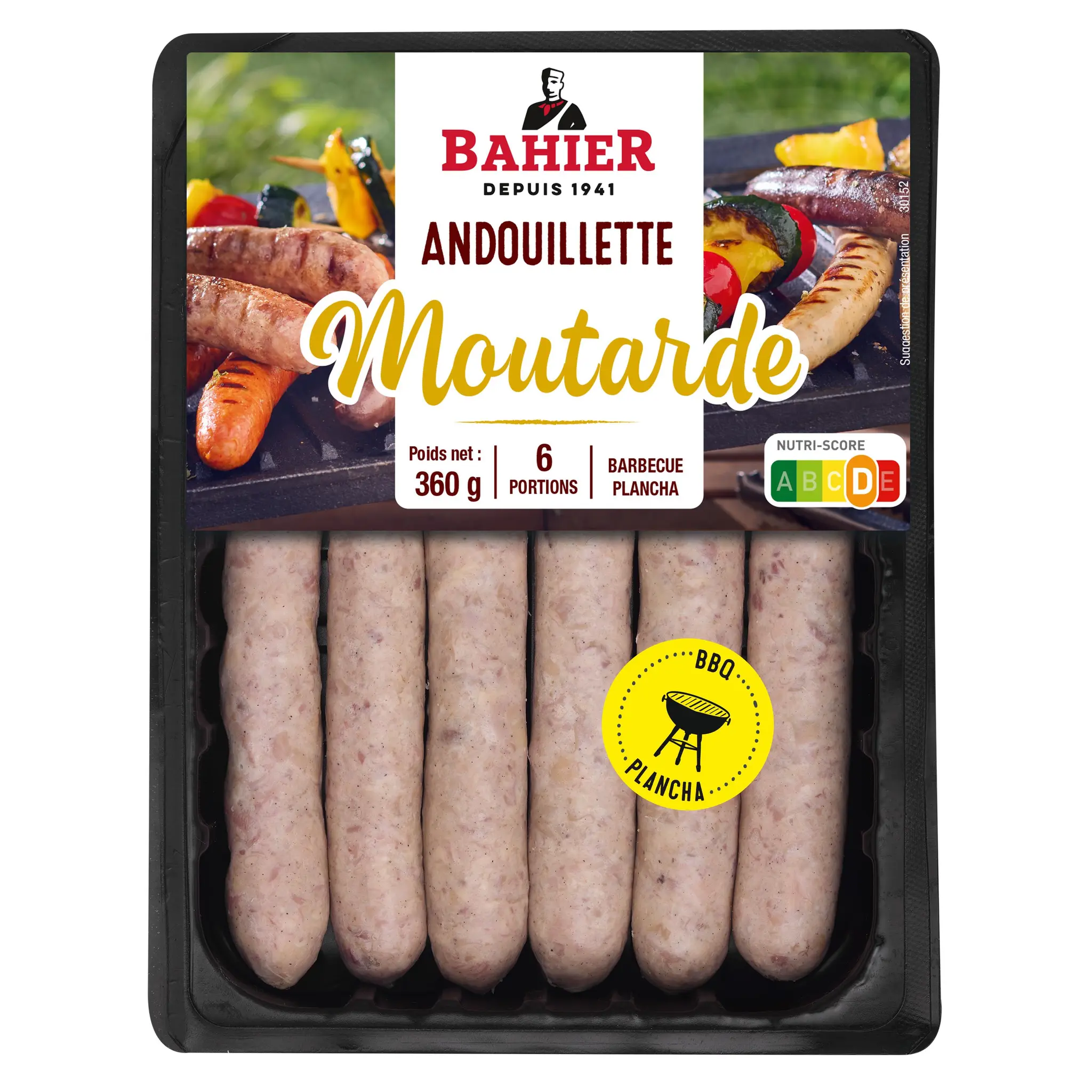 BAHIER Andouillettes à griller pour barbecue et plancha