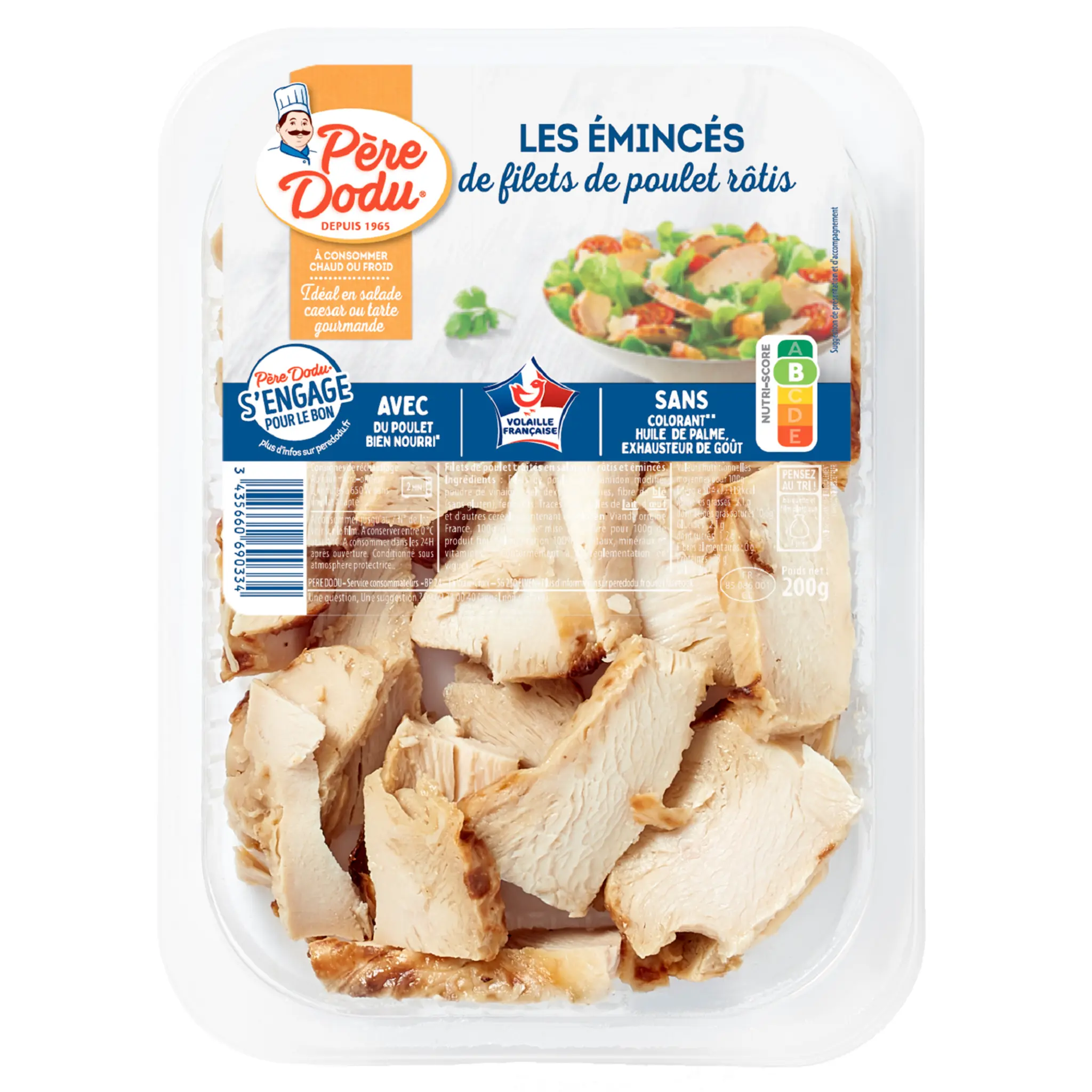 PERE DODU Les Emincés Filets de poulet rôtis