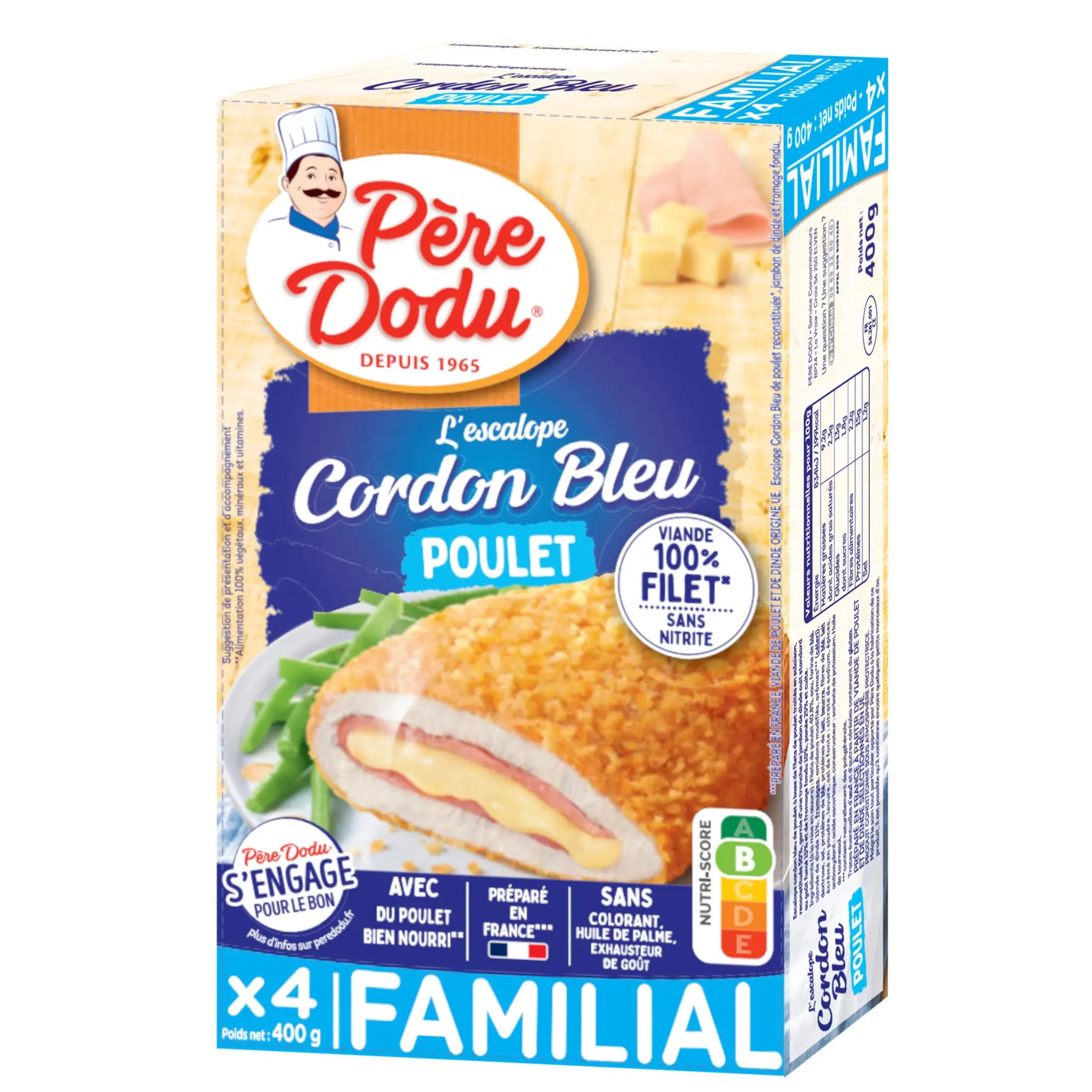 PERE DODU Cordon bleu de poulet
