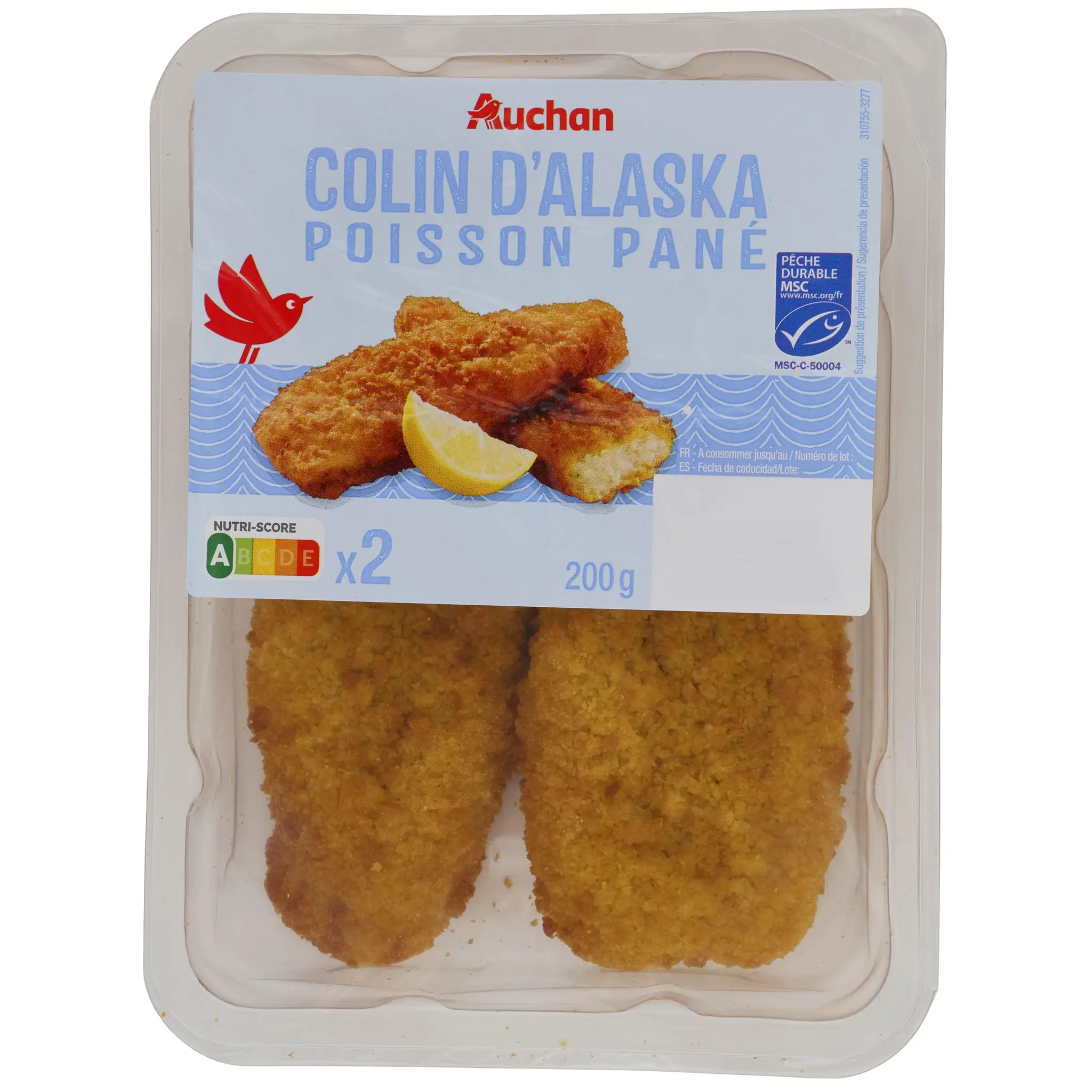 AUCHAN Colin d'Alaska pané MSC
