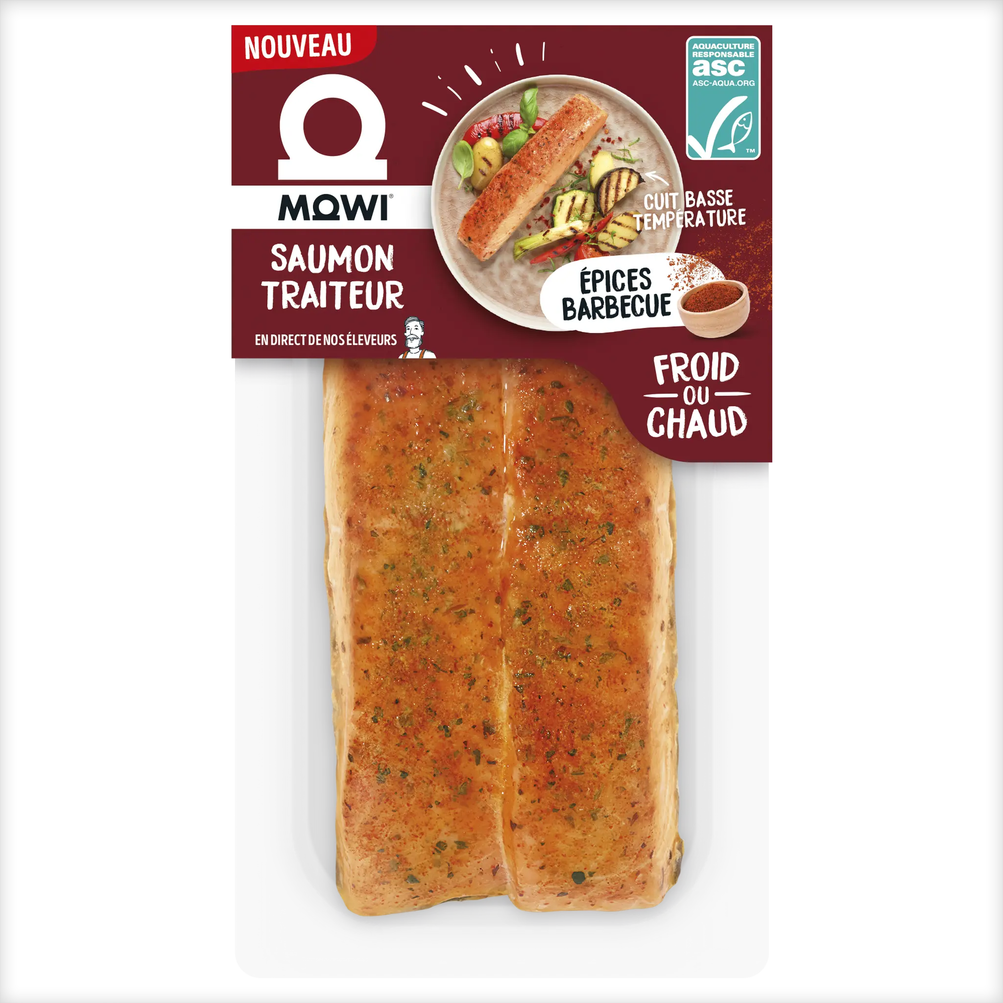 MOWI Saumon traiteur épices barbecue