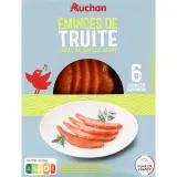 AUCHAN Emincés de truite fumé au bois de hêtre
