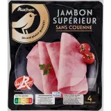 AUCHAN GOURMET Jambon supérieur label rouge
