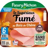 FLEURY MICHON Jambon le Supérieur fumé au bois de chêne sans couenne sans nitrite