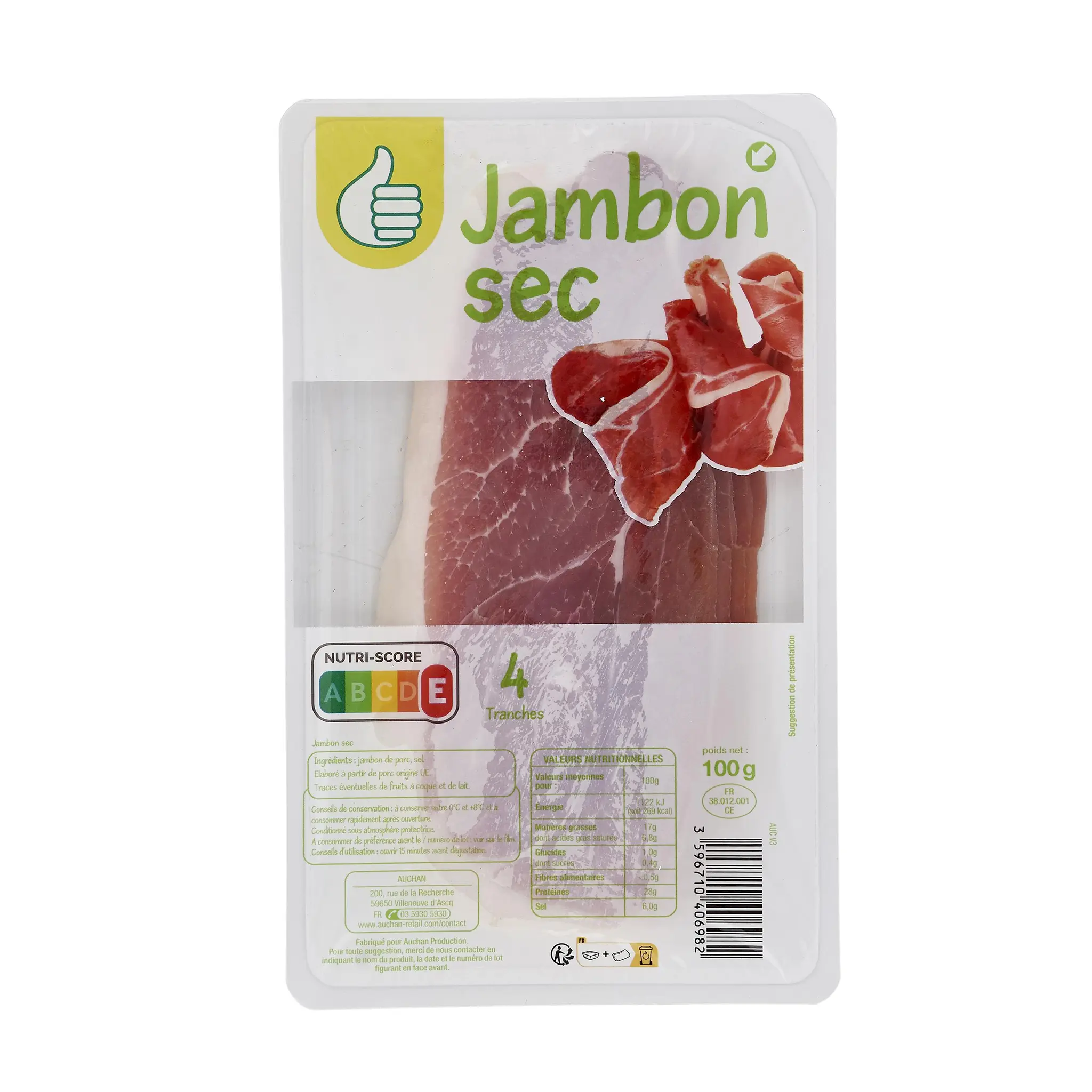 POUCE Jambon sec