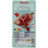 AUCHAN Chiffonnade de jambon cru