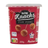 AUCHAN Mini saucisses knacks pur porc