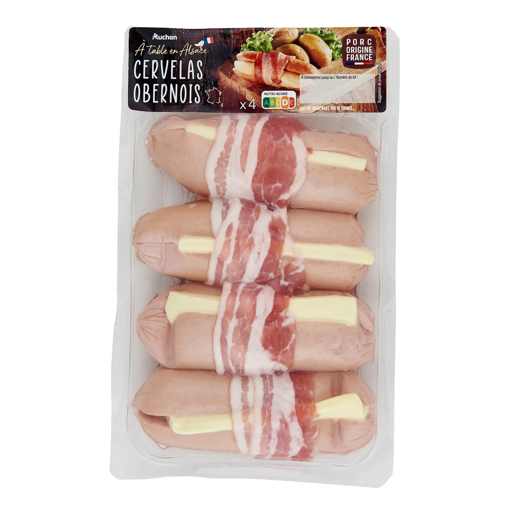 AUCHAN TERROIR Cervelas Obernois