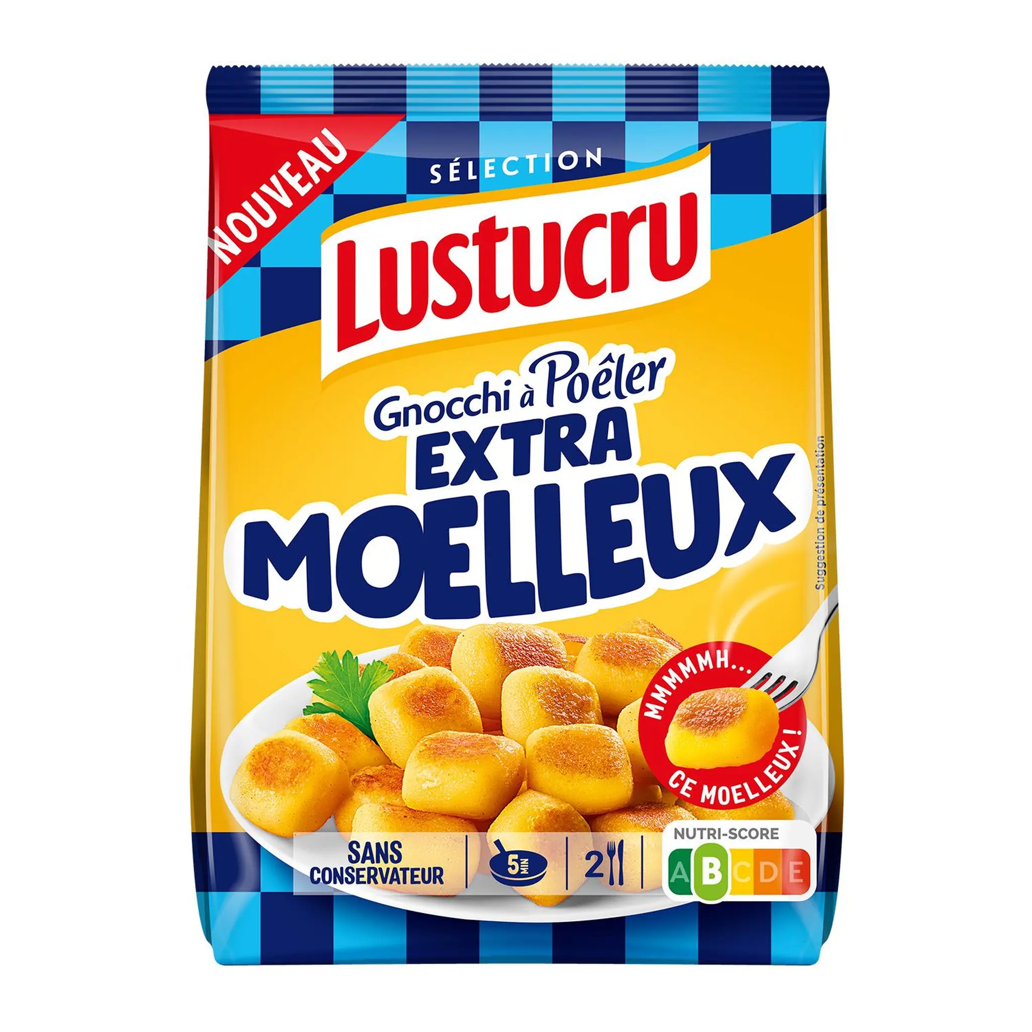 LUSTUCRU Gnocchi à poêler extra moelleux