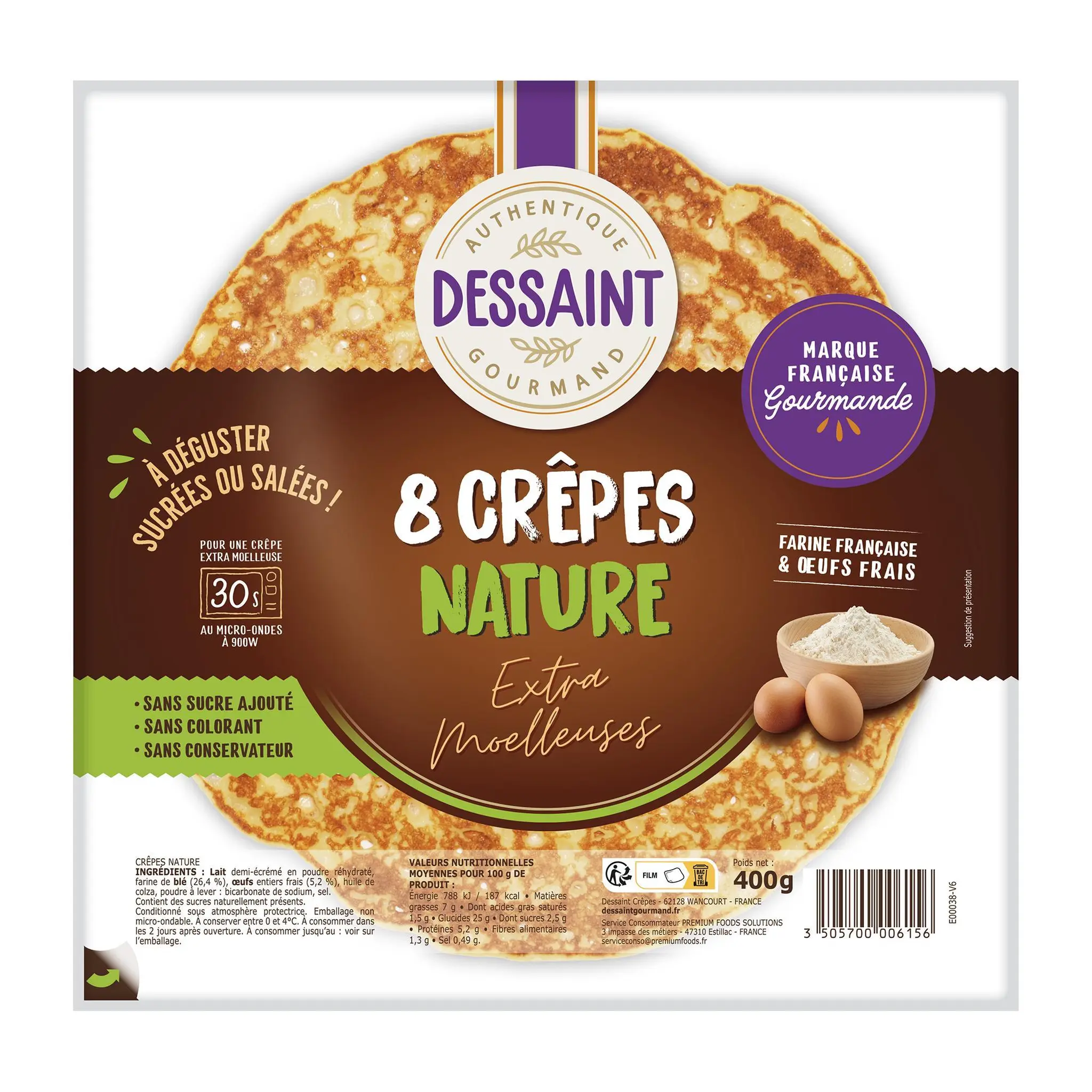DESSAINT Crêpe nature