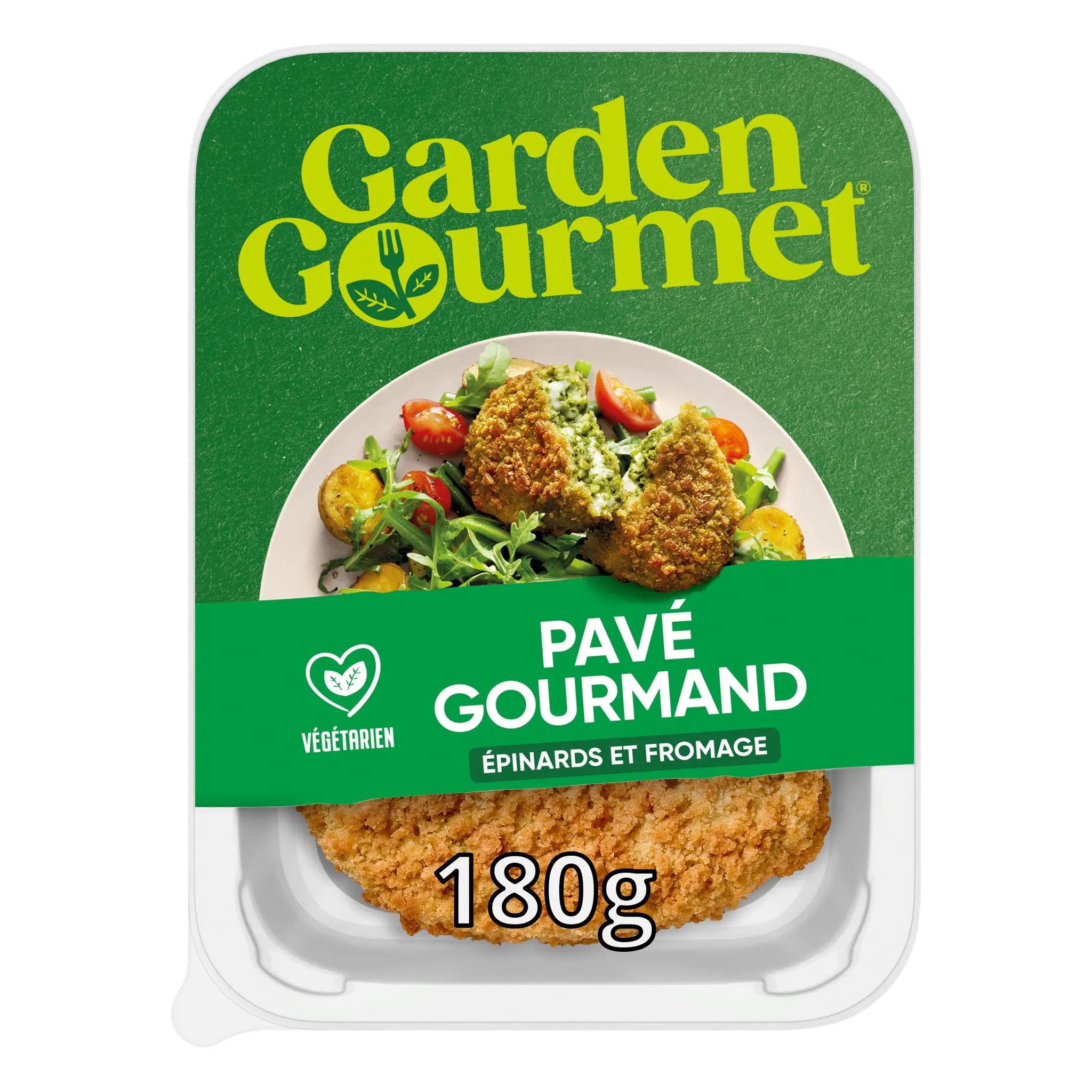 GARDEN GOURMET Végétal Pavé Gourmand Epinards et Fromage