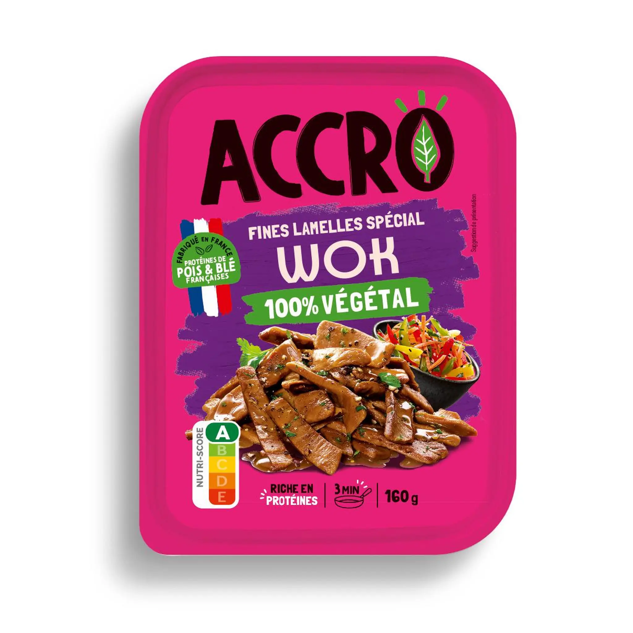 ACCRO Fines lamelles spécial wok 100% végétal