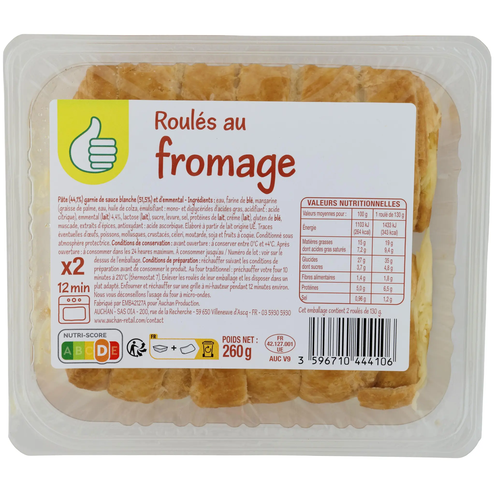 POUCE Roulé au fromage