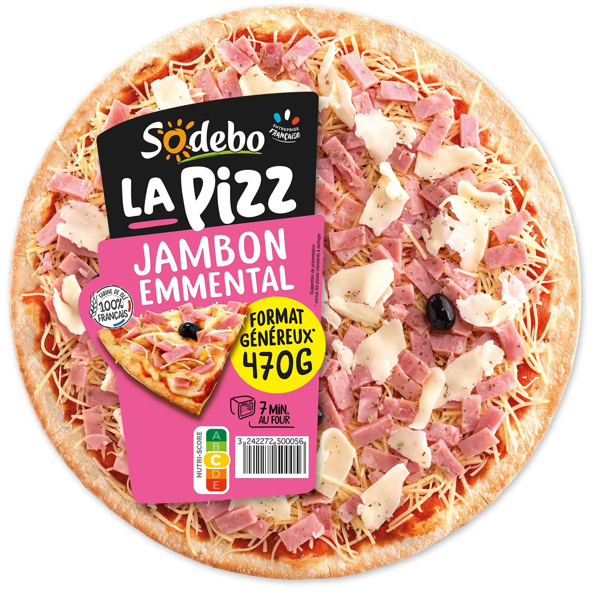 SODEBO Pizza la pizz jambon emmental