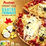 AUCHAN Crousti'zza pizza 4 fromages