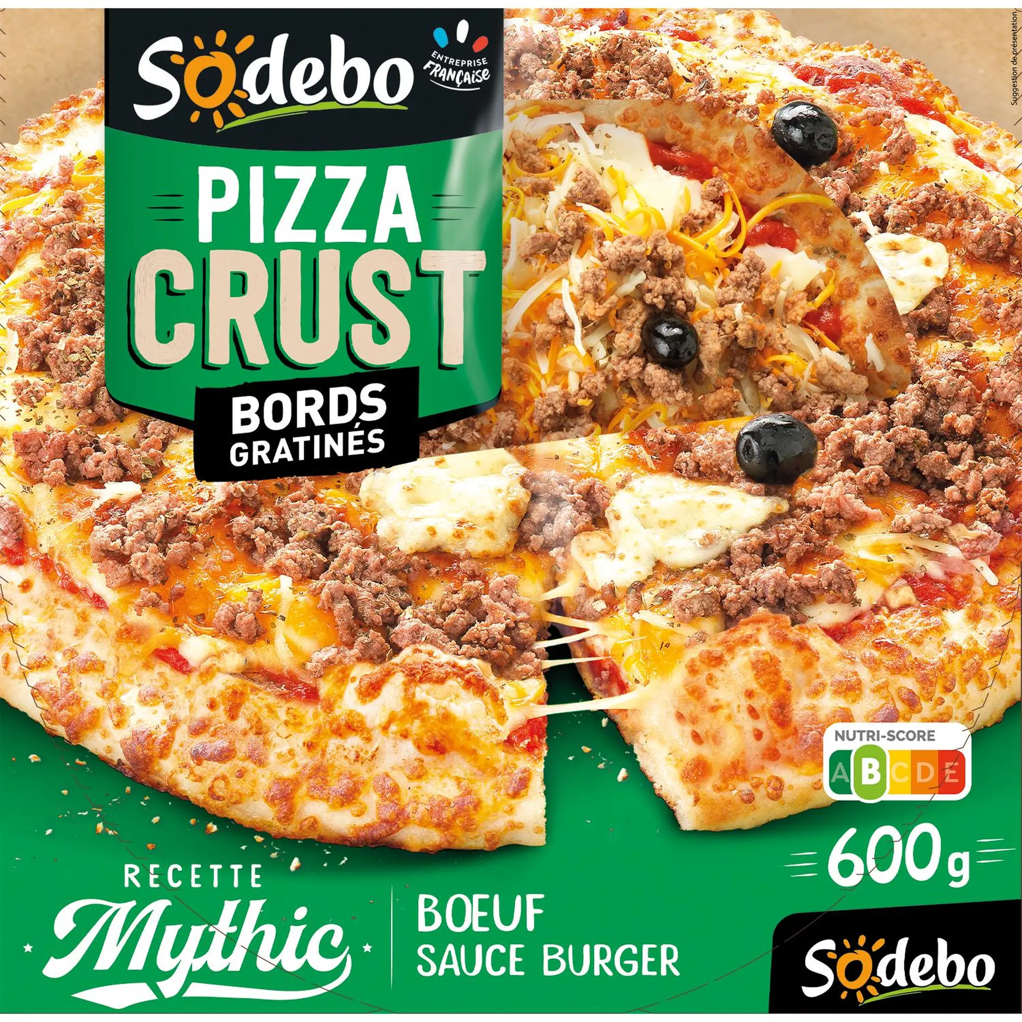 SODEBO Pizza crust mythic bœuf cheddar