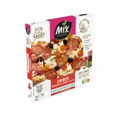 MIX Pizza del gusto chorizo mozzarella tomates cerise sauce tomate
