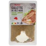 AUCHAN Galette de blé noir au chèvre lardons oignons