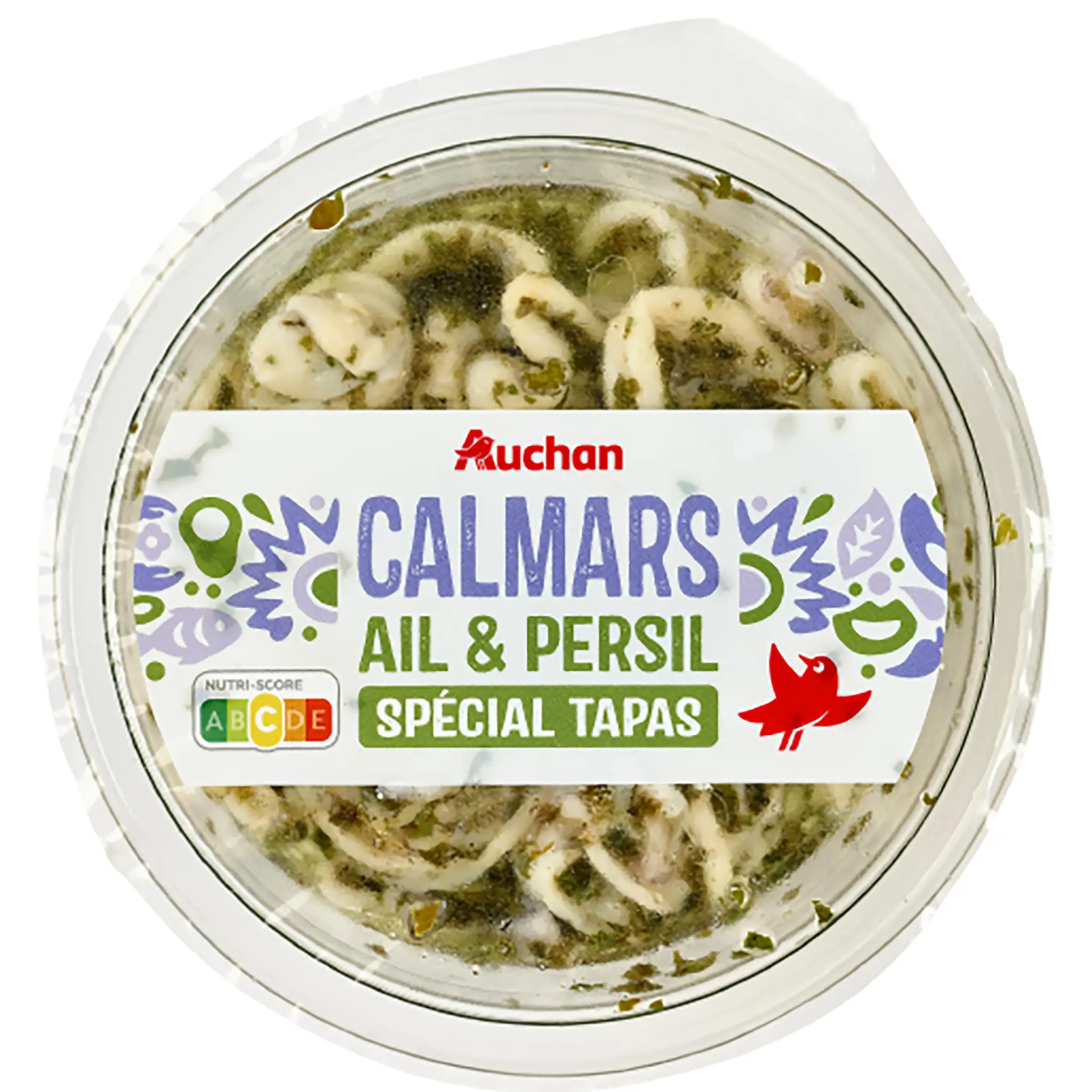 AUCHAN Calmars ail et persil spécial tapas