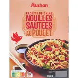 AUCHAN Cuisine de Chine nouilles sautées au poulet