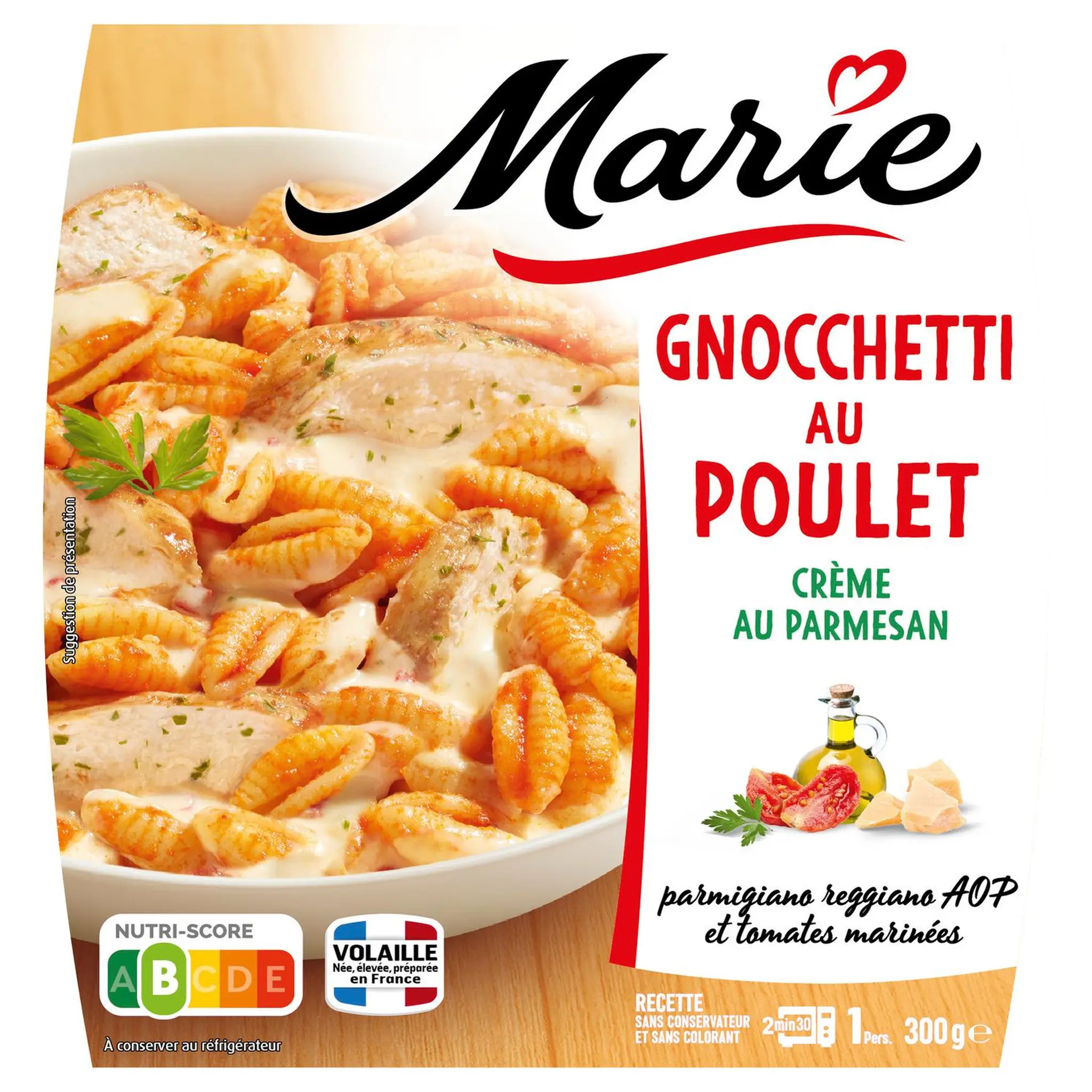 MARIE Gnocchetti au poulet et crème au parmesan