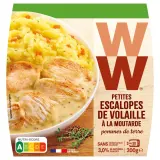 WEIGHT WATCHERS Petites escalopes de volaille à la moutarde et pommes de terre