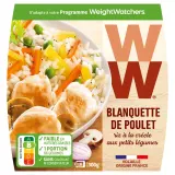 WEIGHT WATCHERS Blanquette de poulet et son riz créole sans couverts