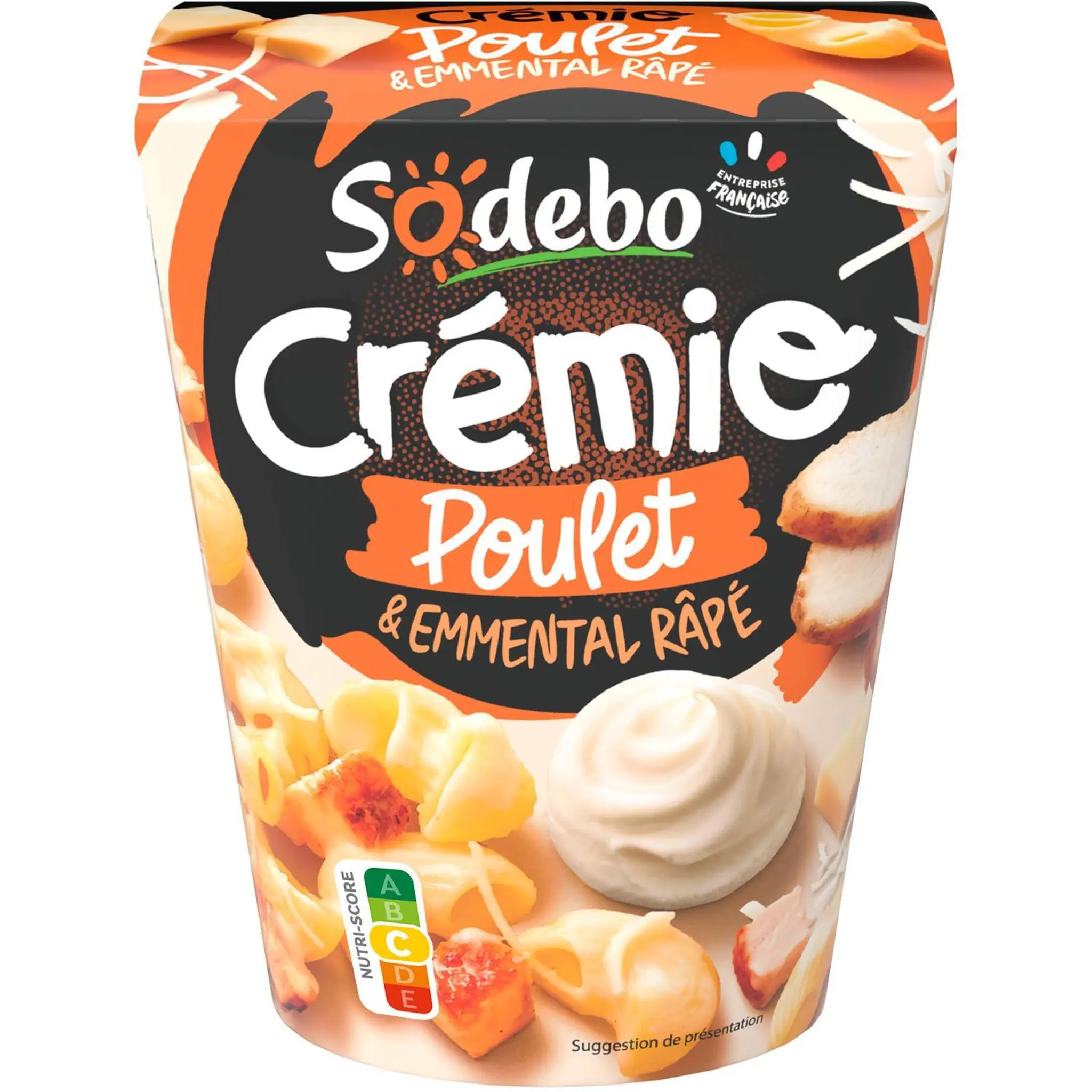 SODEBO Cremio box poulet crème et emmental râpé