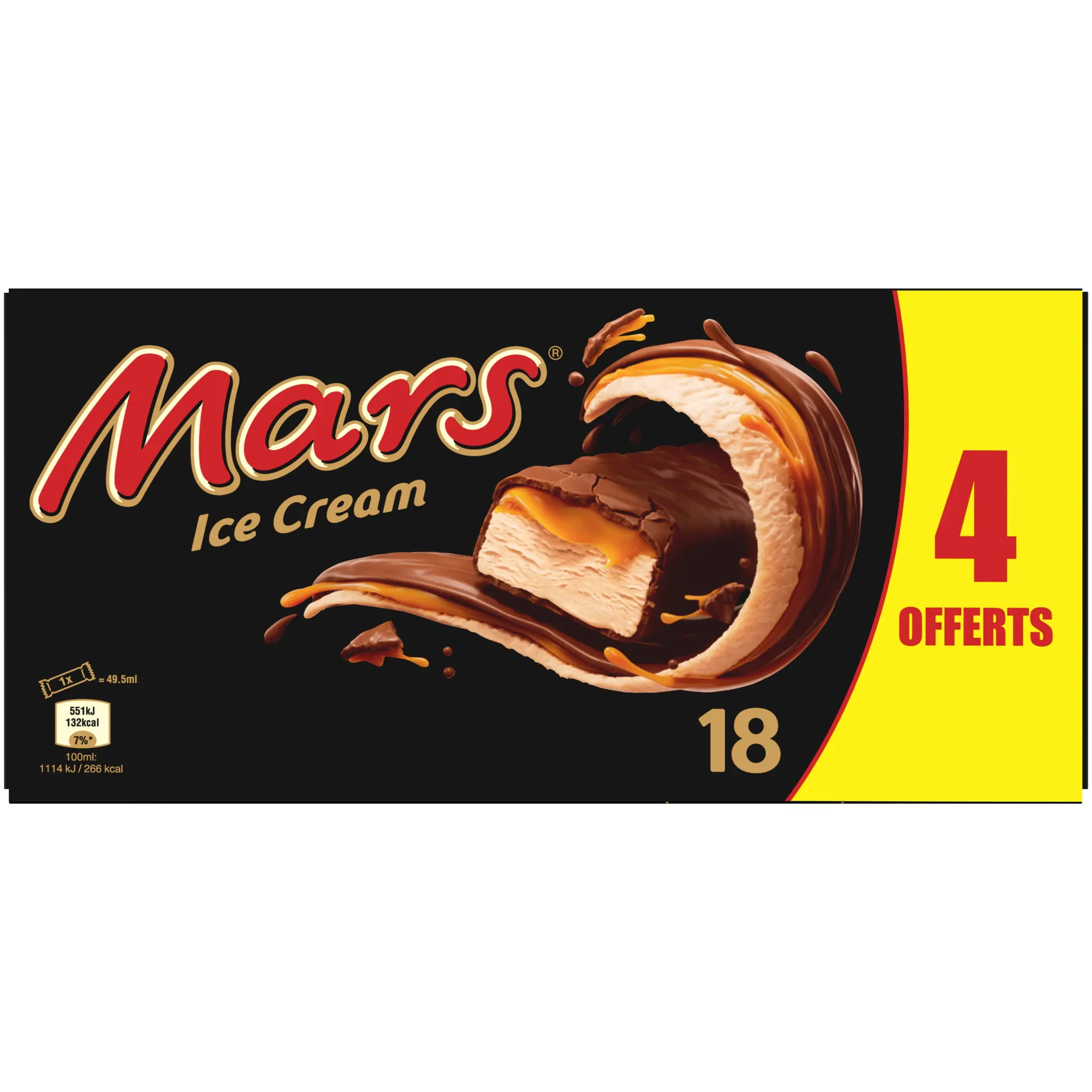 MARS Barre glacée au chocolat et caramel
