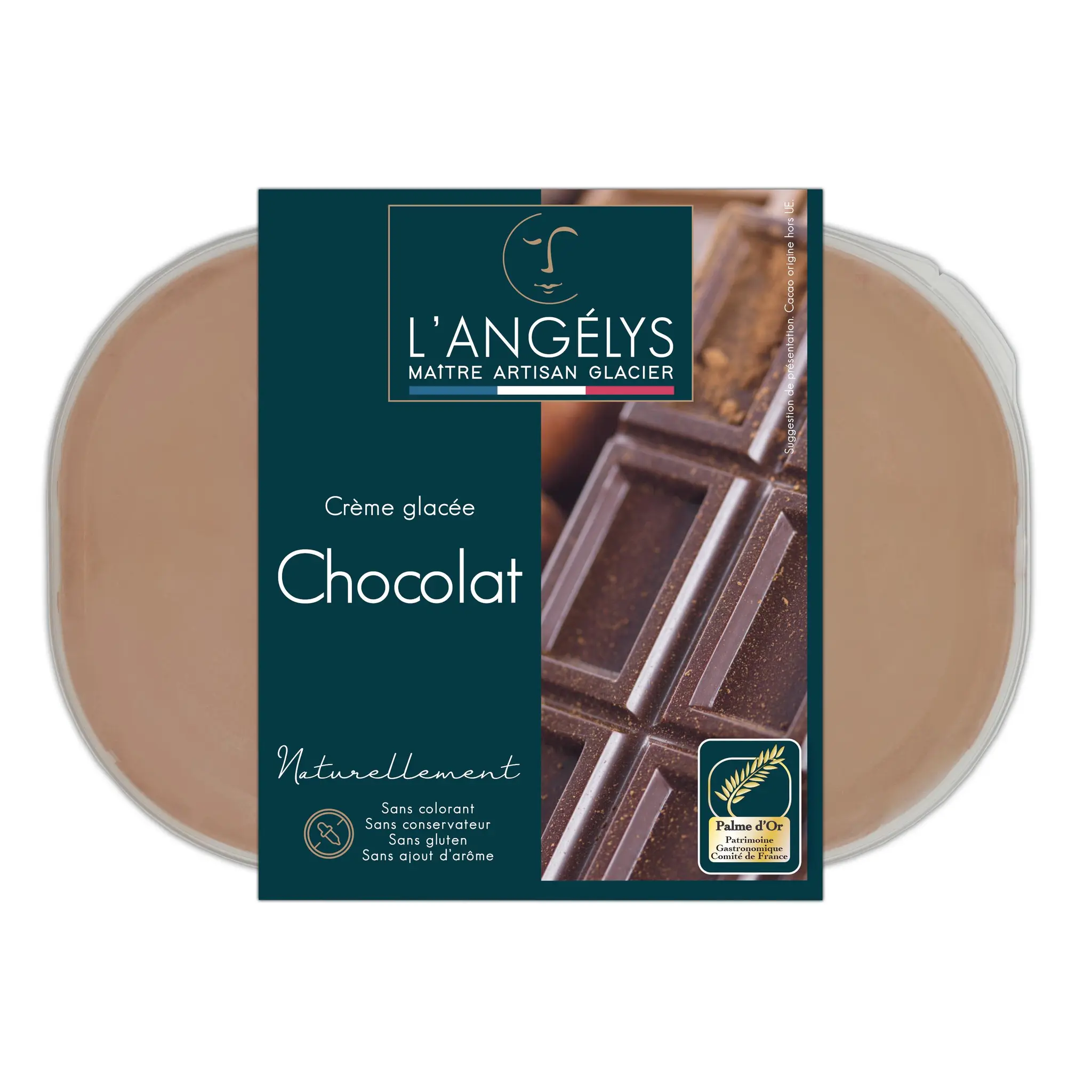 L'ANGELYS Crème glacée au chocolat noir