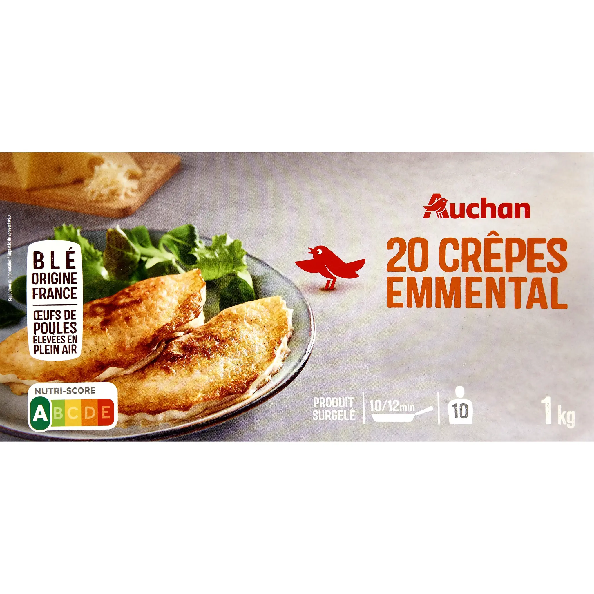 AUCHAN Crêpe à l'emmental
