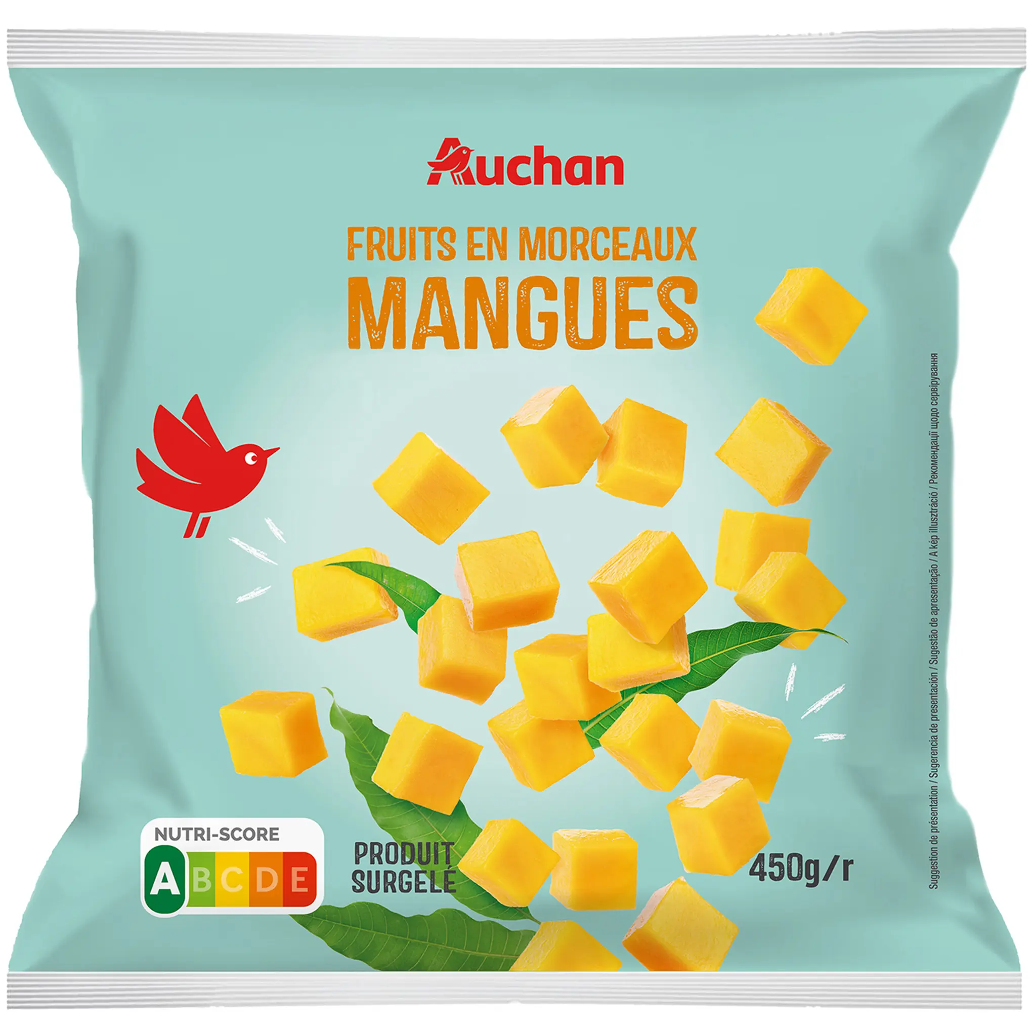AUCHAN Mangues en morceaux