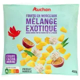 AUCHAN Mélange de fruits exotiques