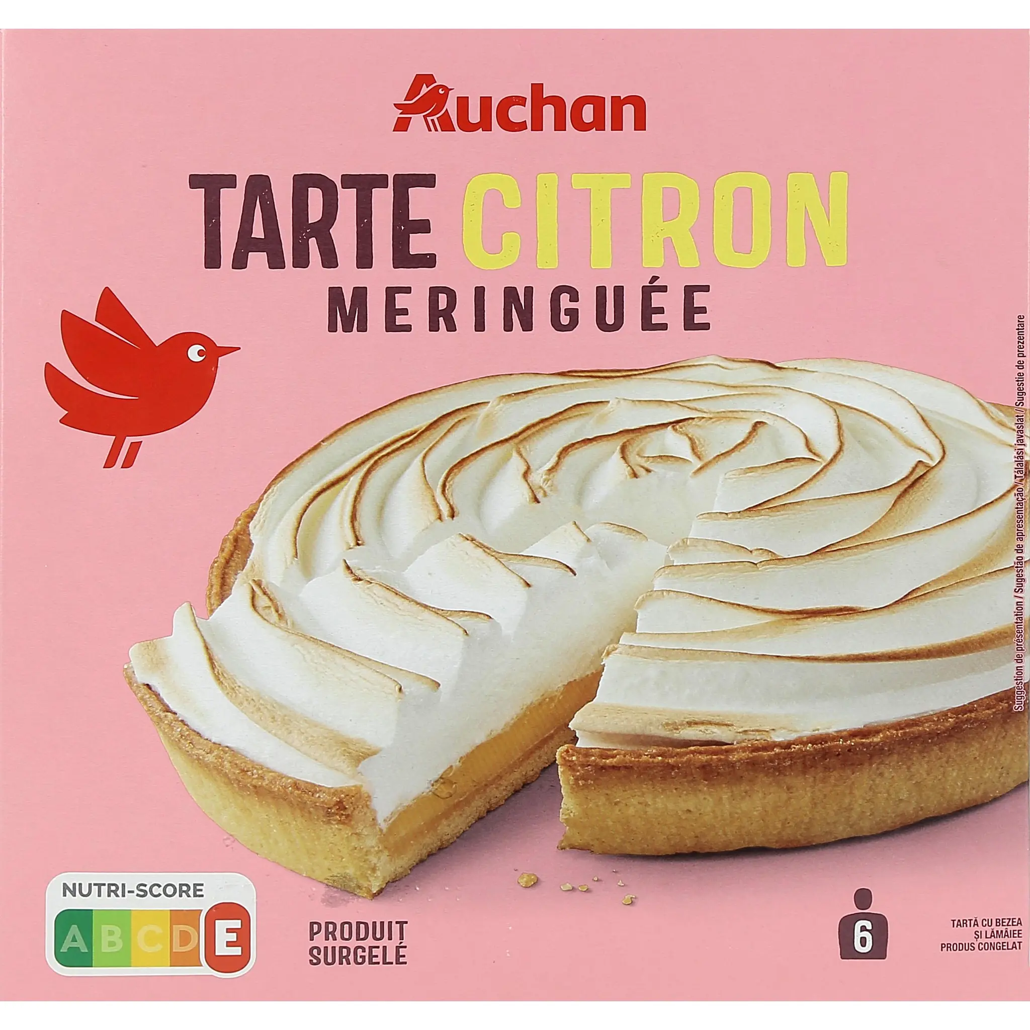 AUCHAN Tarte citron meringuée