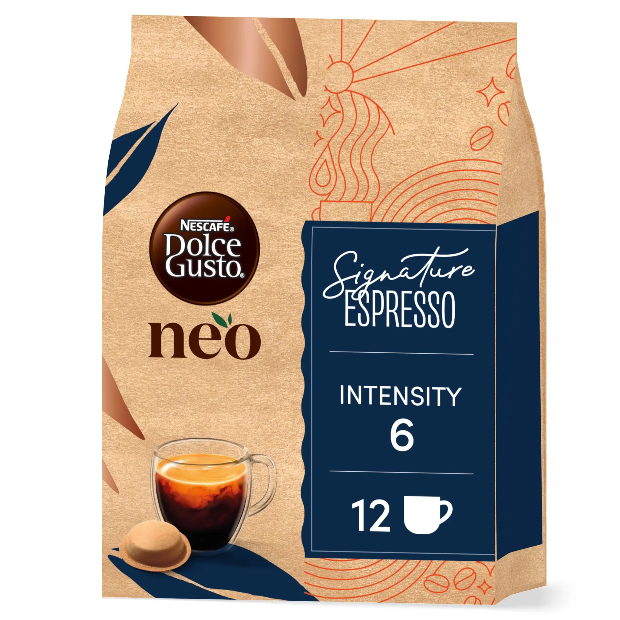 NESCAFE Café dosette espresso signature 100% arabica torréfaction moyenne