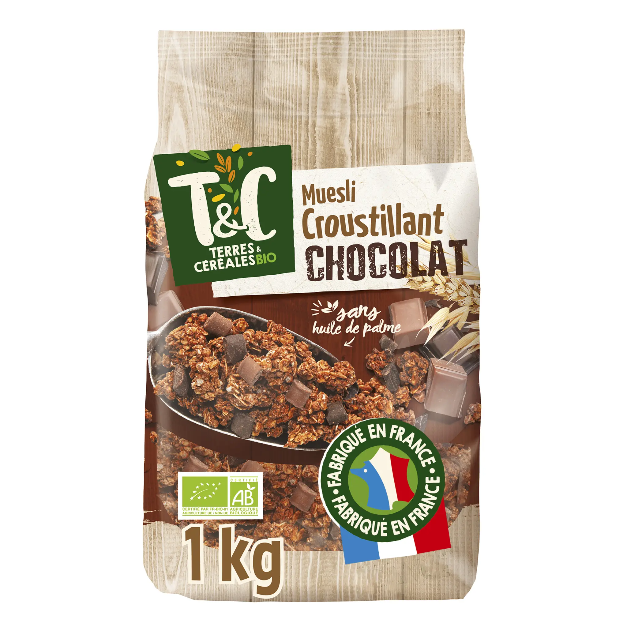 TERRES ET CEREALES Muesli croustillant au chocolat bio