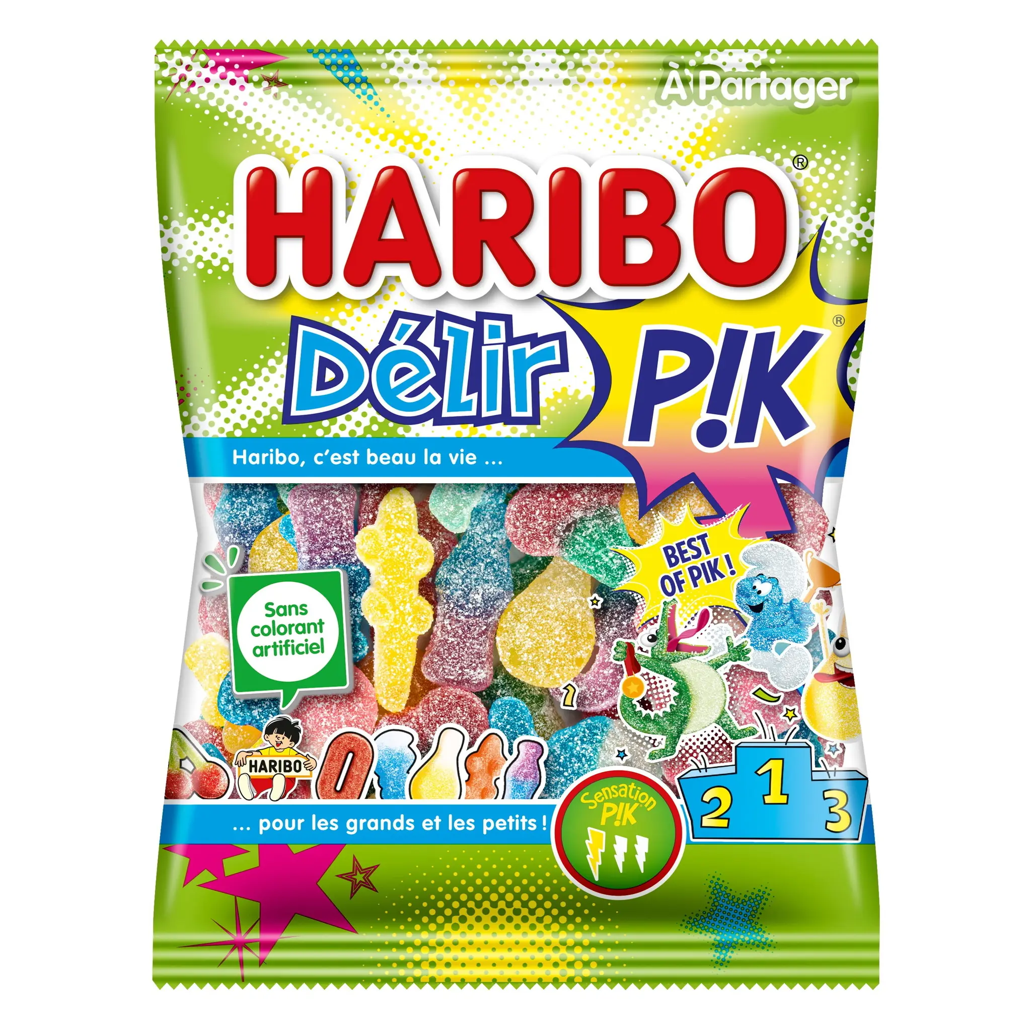 HARIBO Délir P!K assortiment de bonbons acidulés