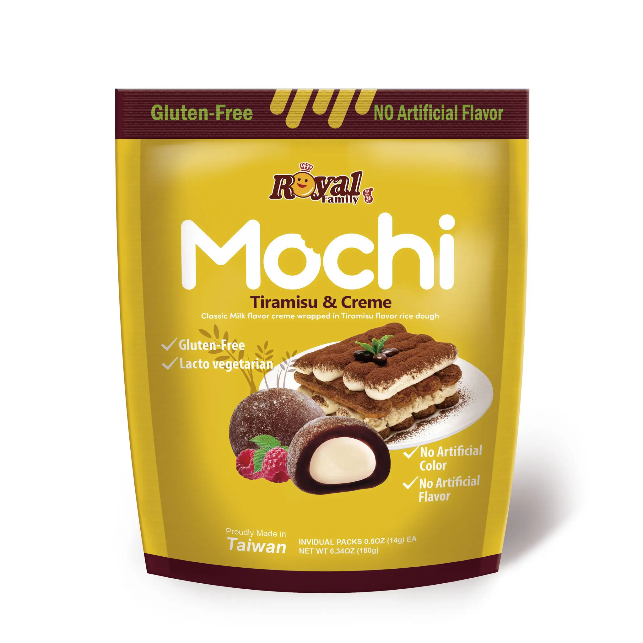 ROYAL FAMILY Mochi au tiramisu et à la crème