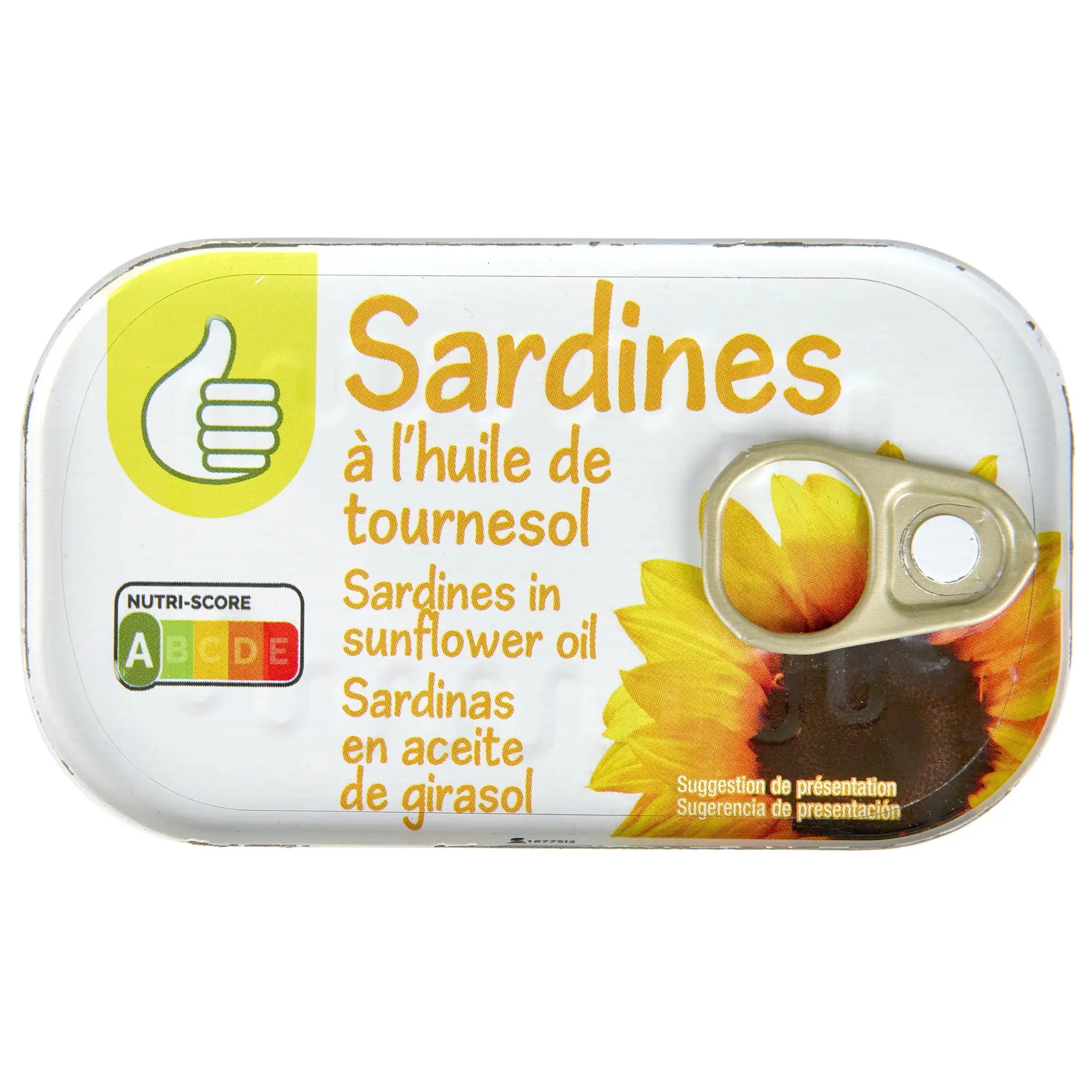 POUCE Sardines à l'huile de tournesol