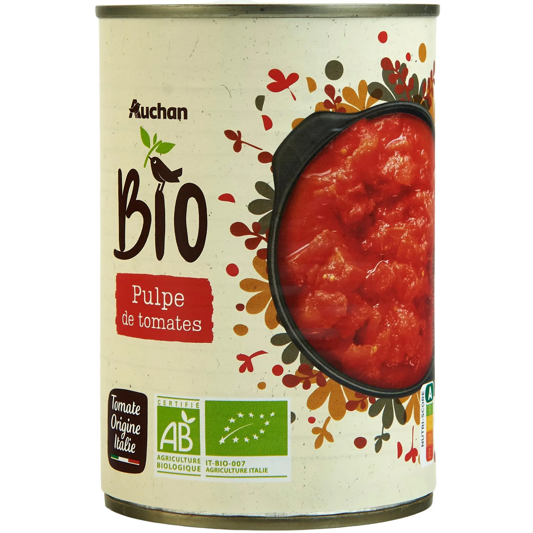 AUCHAN BIO Pulpe de tomates
