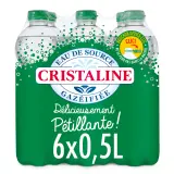 CRISTALINE Eau de source gazeuse bouteilles