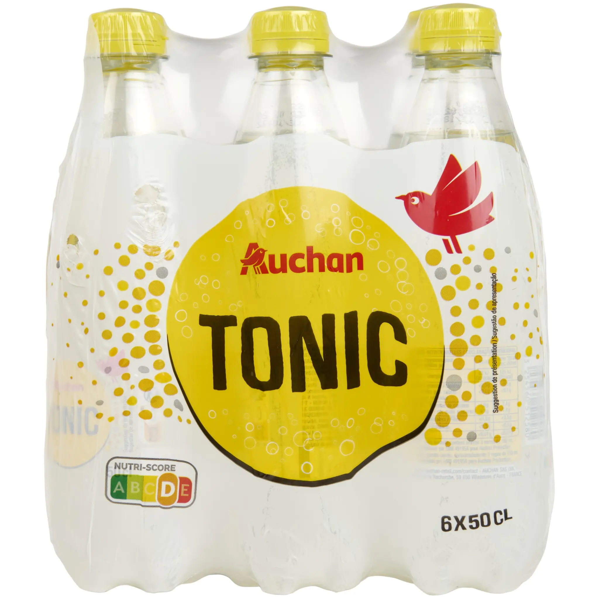 AUCHAN Boisson pétillante tonic bouteilles