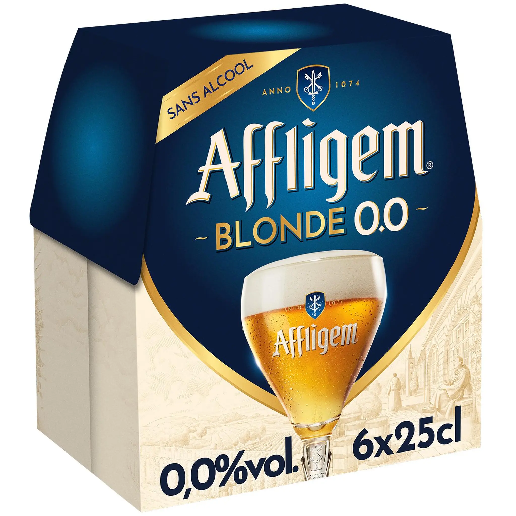 AFFLIGEM Bière blonde belge d'abbaye sans alcool 0.0% bouteilles