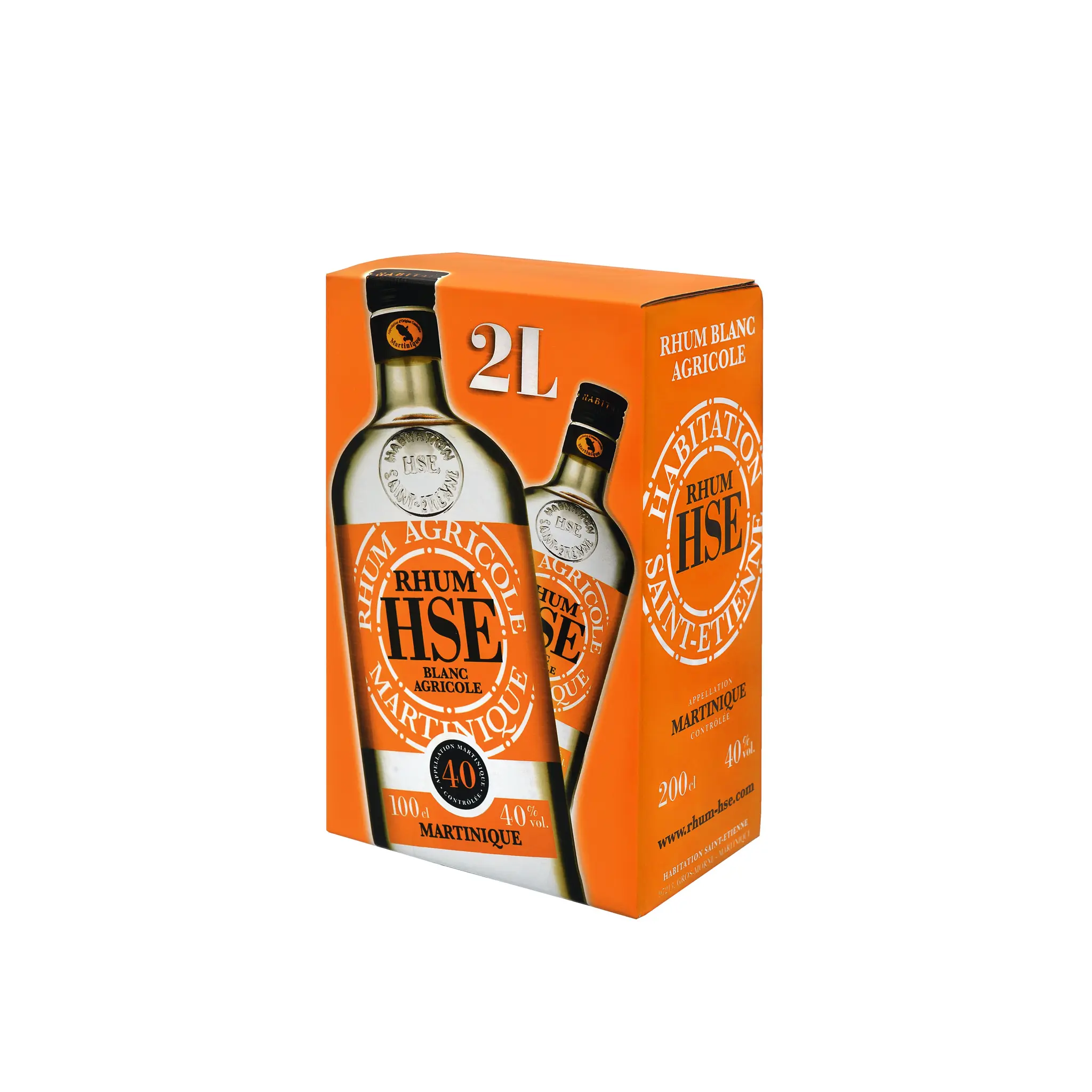 HSE Rhum blanc agricole Martinique 40%