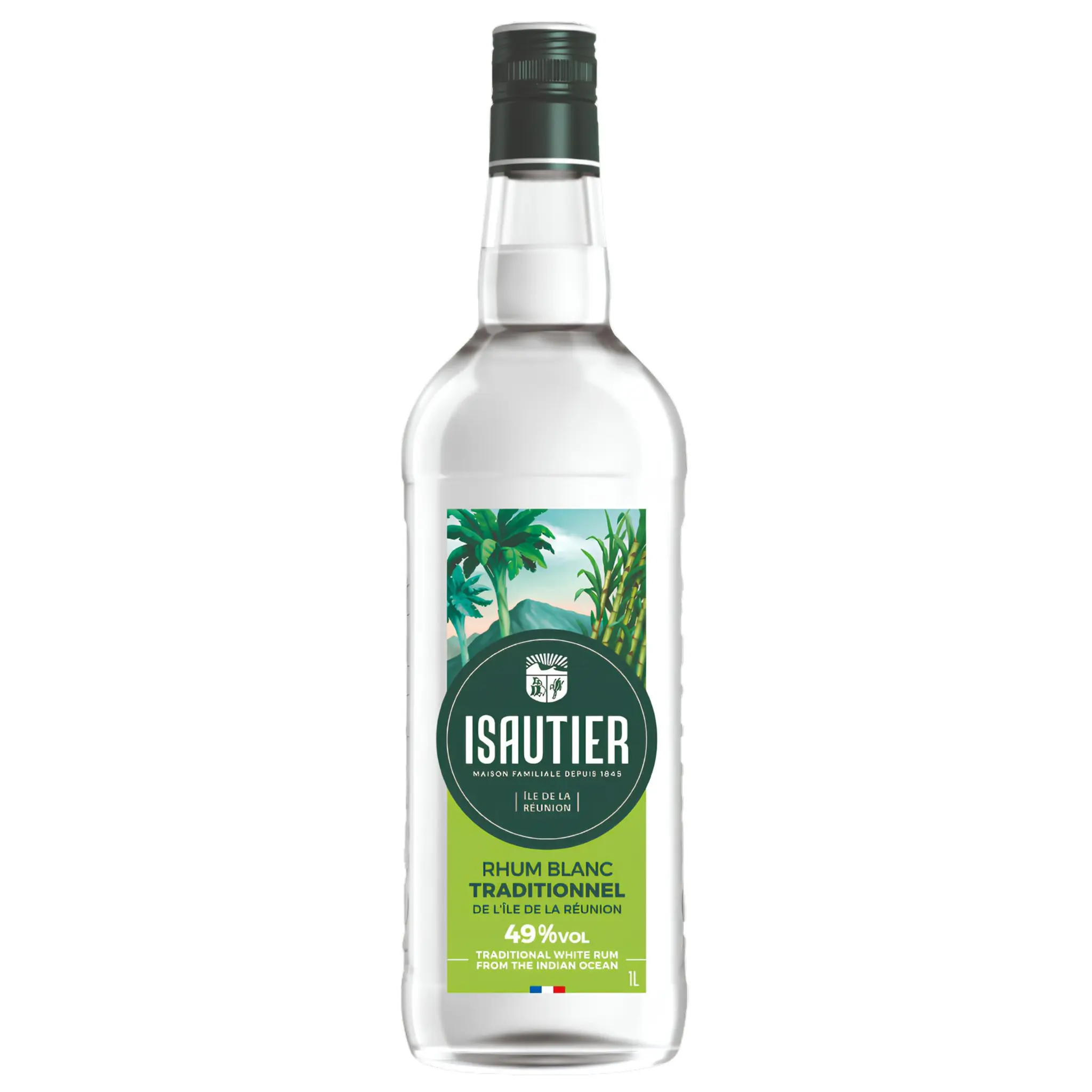 ISAUTIER Rhum blanc traditionnel de La Réunion 49%