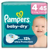 PAMPERS Baby Dry couches taille 4 (9-14kg)