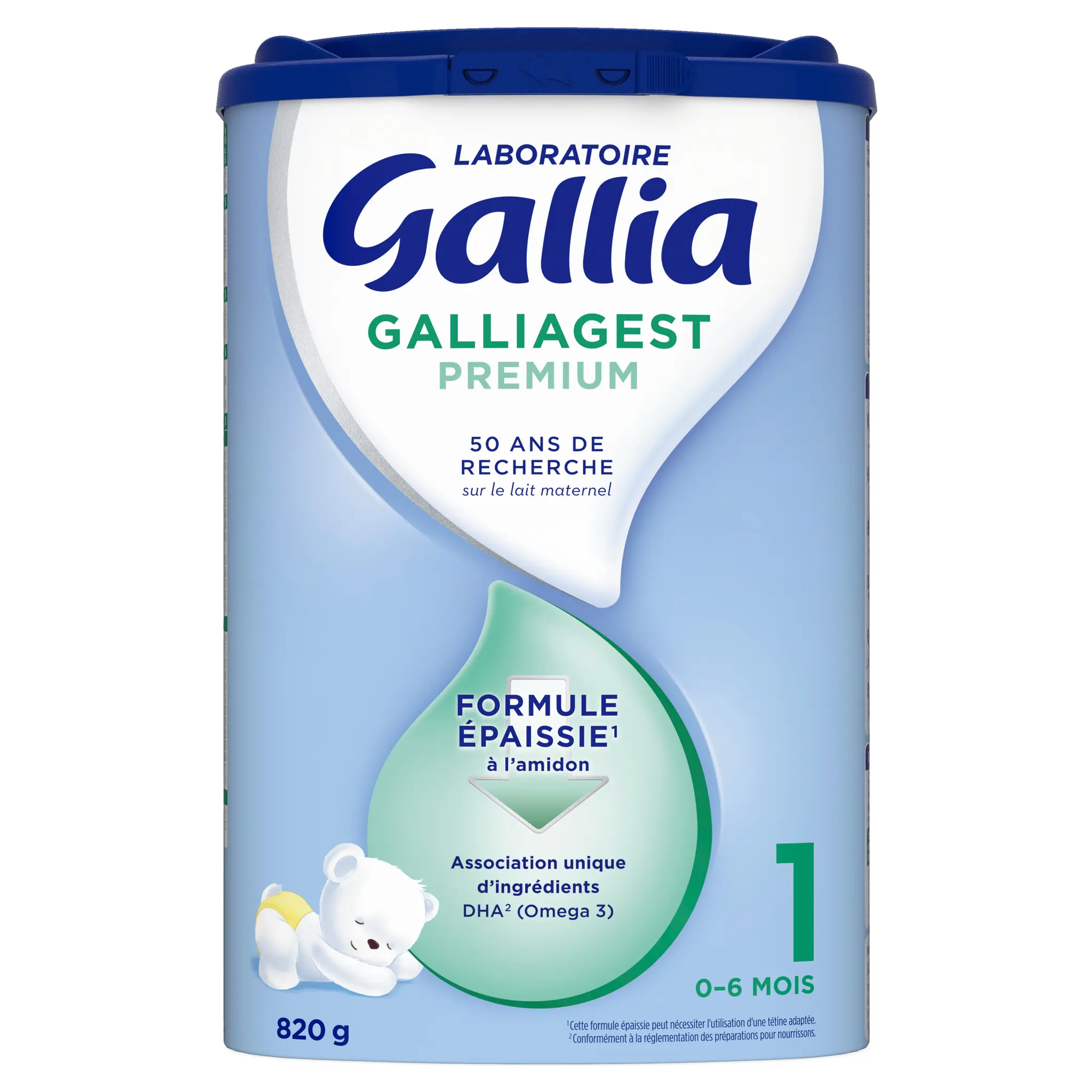 GALLIA Galliagest premium 1 lait 1er âge en poudre formule épaissie dès la naissance à 6 mois