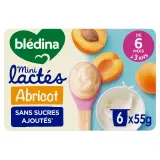 BLEDINA Mini lactés abricot dès 6 mois